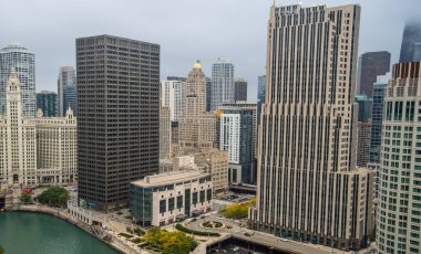 Chicago Illinois şehir merkezindeki binalar