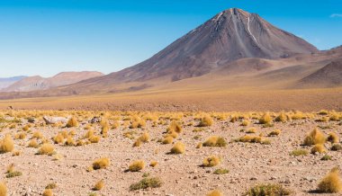 Licancabur volcano in the Chilean Andes near the border with Bolivia