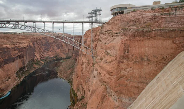 Glen Canyon Dam Page Arizona — 图库照片