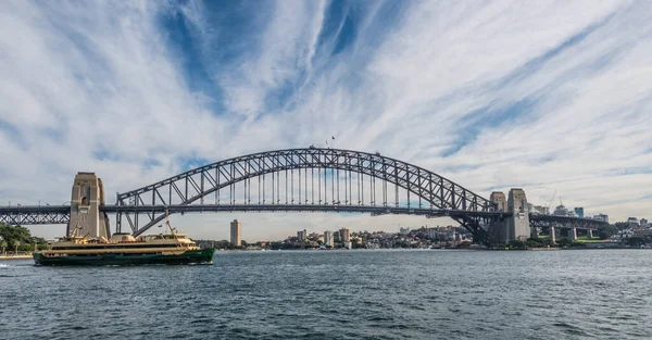 Dramatic Clouds Sydney Harbour Bridge — Zdjęcie stockowe