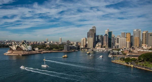 Aerial View Sydney Harbour Skyline Sydney Opera House — Zdjęcie stockowe