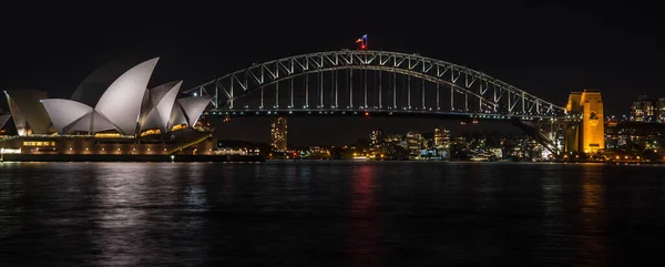 Port Sydney Illuminé Nuit — Photo