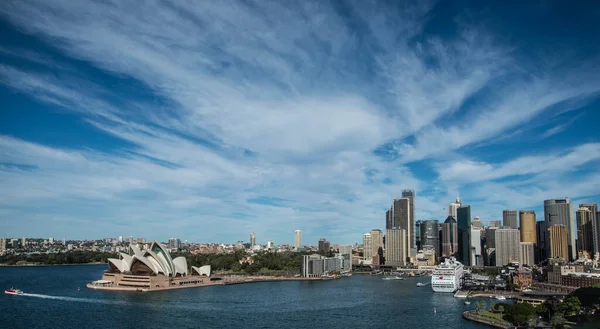 Dramatic Sky View Sydney Harbour — Zdjęcie stockowe