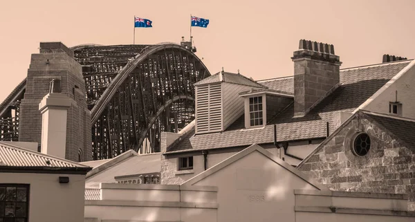 Sepia Restitution Pont Port Sydney — Photo