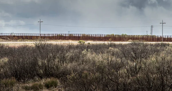 Border wall at Naco Arizona separating Mexico and the United States