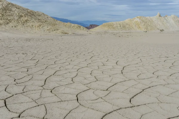 Dry Cracked Soil Death Valley California — Stock fotografie