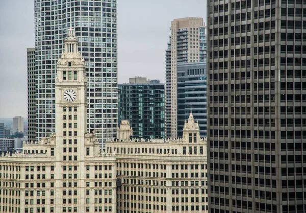 Épületek Chicago Belvárosában Illinois — Stock Fotó