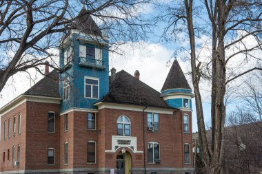 Fosil Oregon 'daki tarihi Wheeler İlçe Mahkemesi