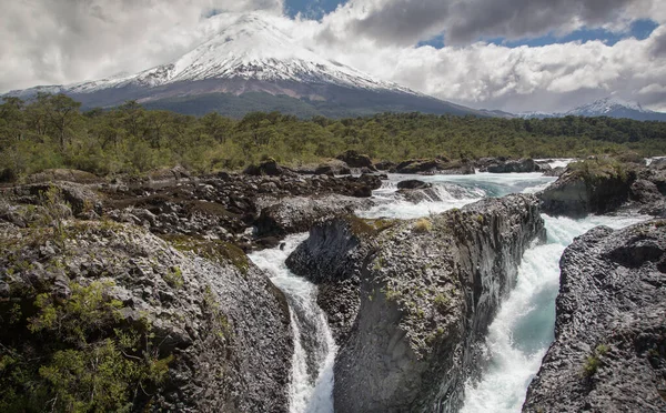 Waterfall Petrohue River Chile — Stock Photo, Image