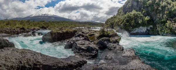 Blue Waters Petrohue River Chile — Stock Photo, Image