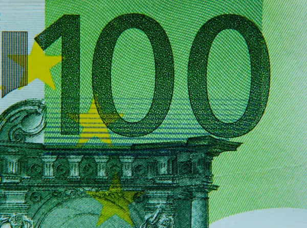 Nahaufnahme Eines 100 Euro Scheins — Stockfoto