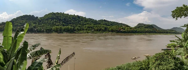 Águas Castanhas Rio Mekong Luang Prabang Laos — Fotografia de Stock