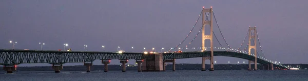 Pont Mackinac Dans Nord Michigan — Photo