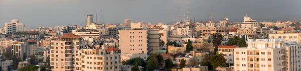 Панорама Зданий Рамаллы Оккупированном Западном Берегу — стоковое фото