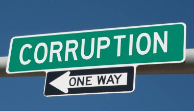 3 boyutlu bir otoyol tabelası