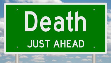 3 boyutlu bir otoyol tabelası