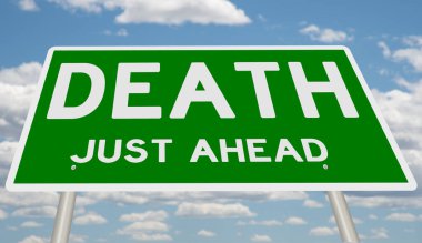 3 boyutlu bir otoyol tabelası