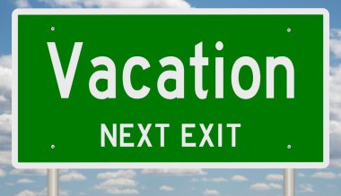 Yapılandırılmış yeşil 3D otoyol tabelası