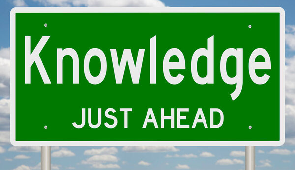 Отрицательный концептуальный знак 3D шоссе