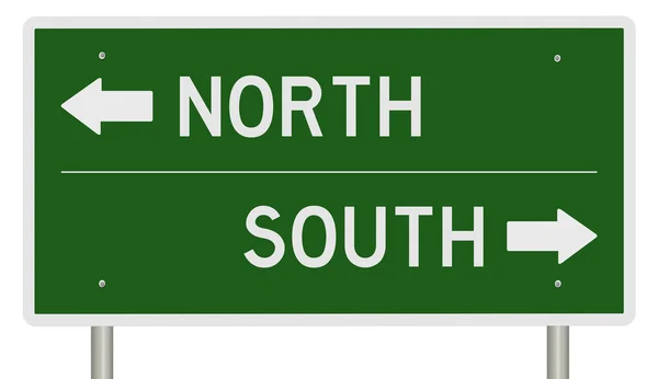 Rendered Highway Sign Representing Choice Decision Point — Stock Photo, Image