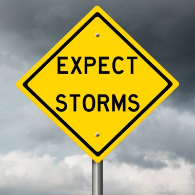 Üç boyutlu sarı uyarı işareti.