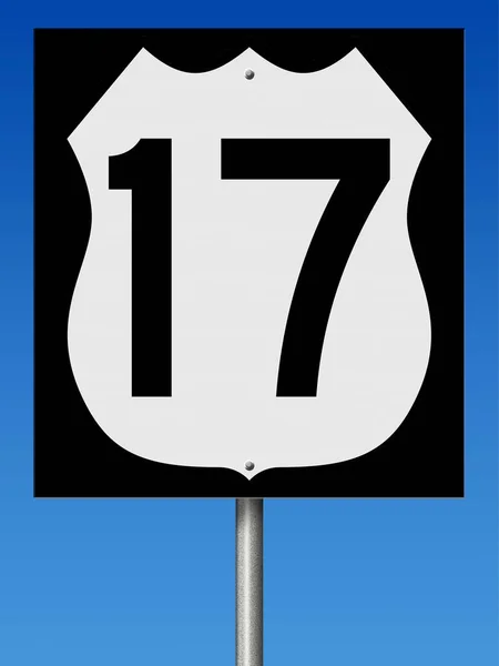 Rendered Highway Sign Route — Stockfoto