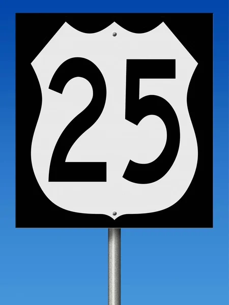 Rendered Highway Sign Route — Stock Photo, Image