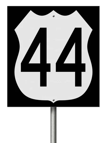 44系統の高速道路標識のレンダリング — ストック写真