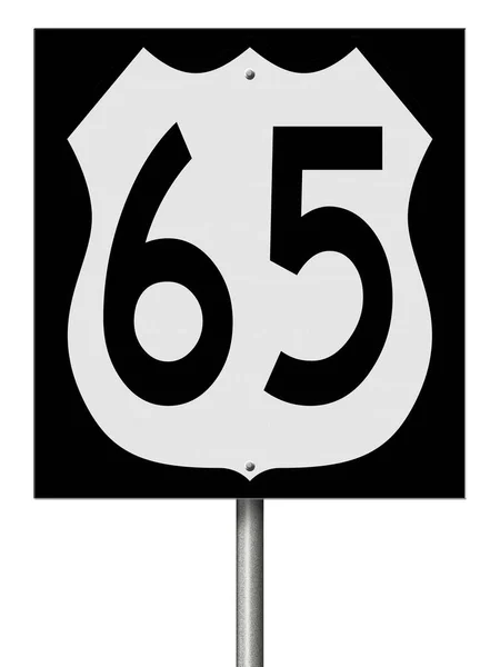 65系統の高速道路標識の貸与 — ストック写真