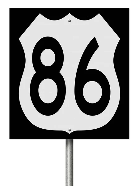 86系統の高速道路標識 — ストック写真