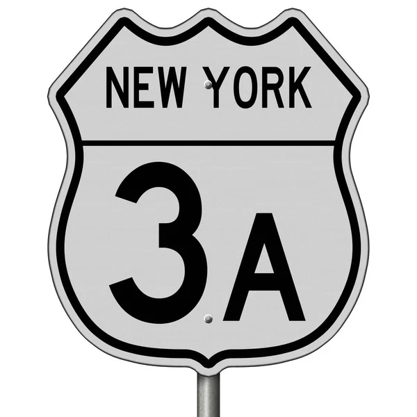 レンダリングされた3Dニューヨーク高速道路標識 — ストック写真