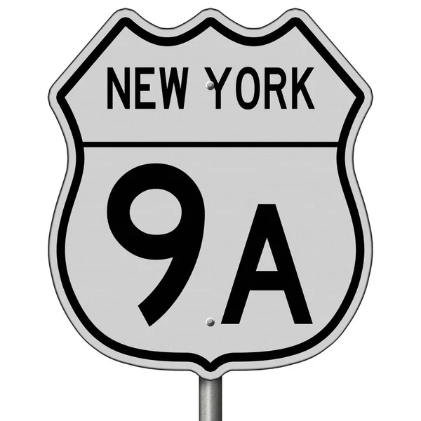 レンダリングされた3Dニューヨーク高速道路標識 — ストック写真