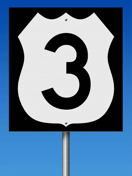 Znak Autostrady Renderowane — Zdjęcie stockowe