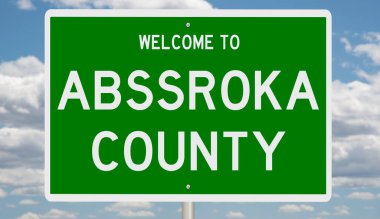 İşaretli yeşil 3D otoyol