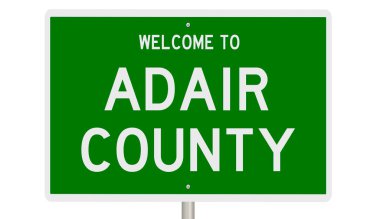 İşaretli yeşil 3D otoyol