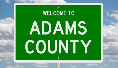 İşaretli yeşil 3D otoyol