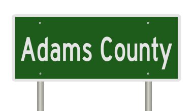 İşaretli yeşil 3D otoyol