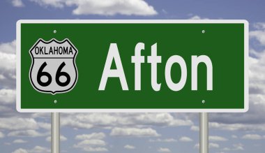 İşaretli yeşil 3D otoyol