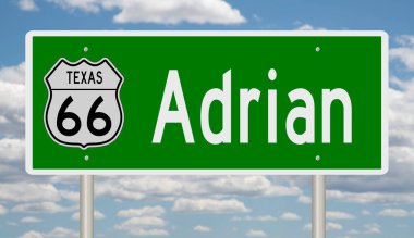 İşaretli yeşil 3D otoyol