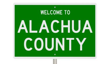 İşaretli yeşil 3D otoyol