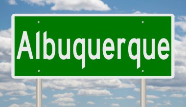 İşaretli yeşil 3D otoyol