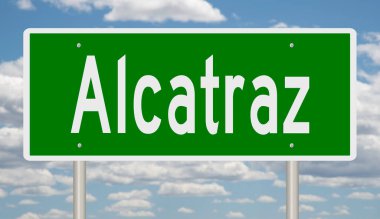 İşaretli yeşil 3D otoyol