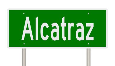 İşaretli yeşil 3D otoyol