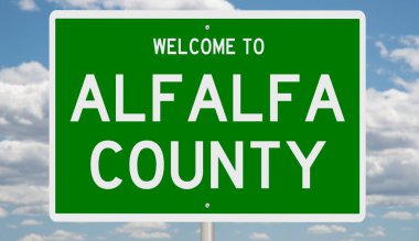 İşaretli yeşil 3D otoyol