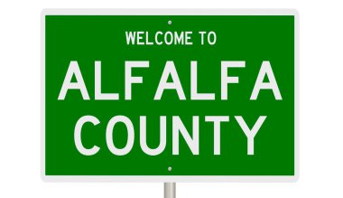 İşaretli yeşil 3D otoyol