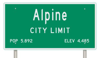 İşaretli yeşil 3D otoyol