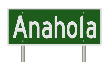 İşaretli yeşil 3D otoyol