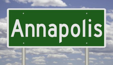 İşaretli yeşil 3D otoyol