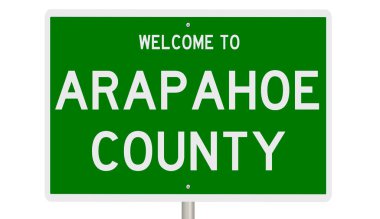 İşaretli yeşil 3D otoyol