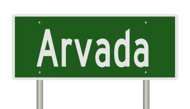 İşaretli yeşil 3D otoyol